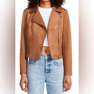 Bb Dakota by Steve Madden Faux Leather Jacket - Medium - Brown
